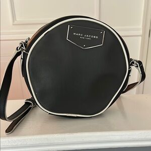 Marc Jacobs Black and White Circular Crossbody